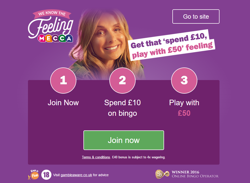 anyone won mecca bingo online
