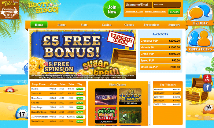 free 5 no deposit bingo