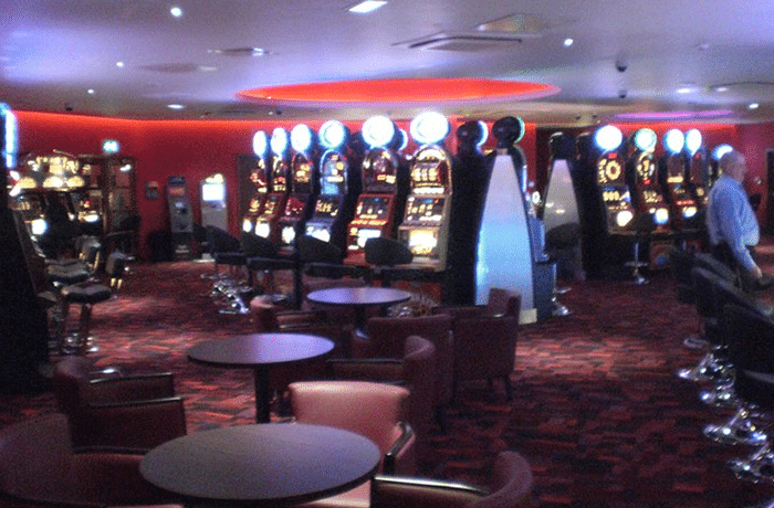 The slots and gaming area