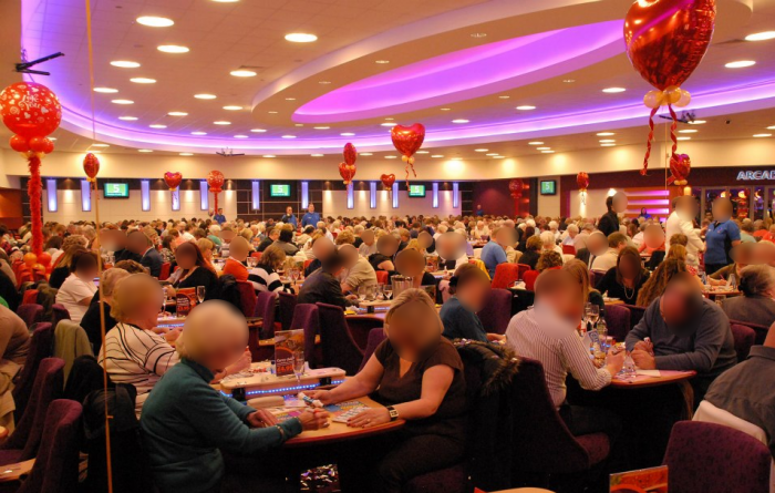 Inside the Westwood Cross Bingo hall on a busy 