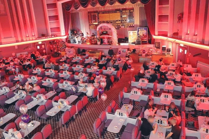 Interior photo of the bingo hall